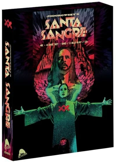 Santa Sangre (Severin 4 Disc CD / 4k UHD / Blu-Ray Region Free)