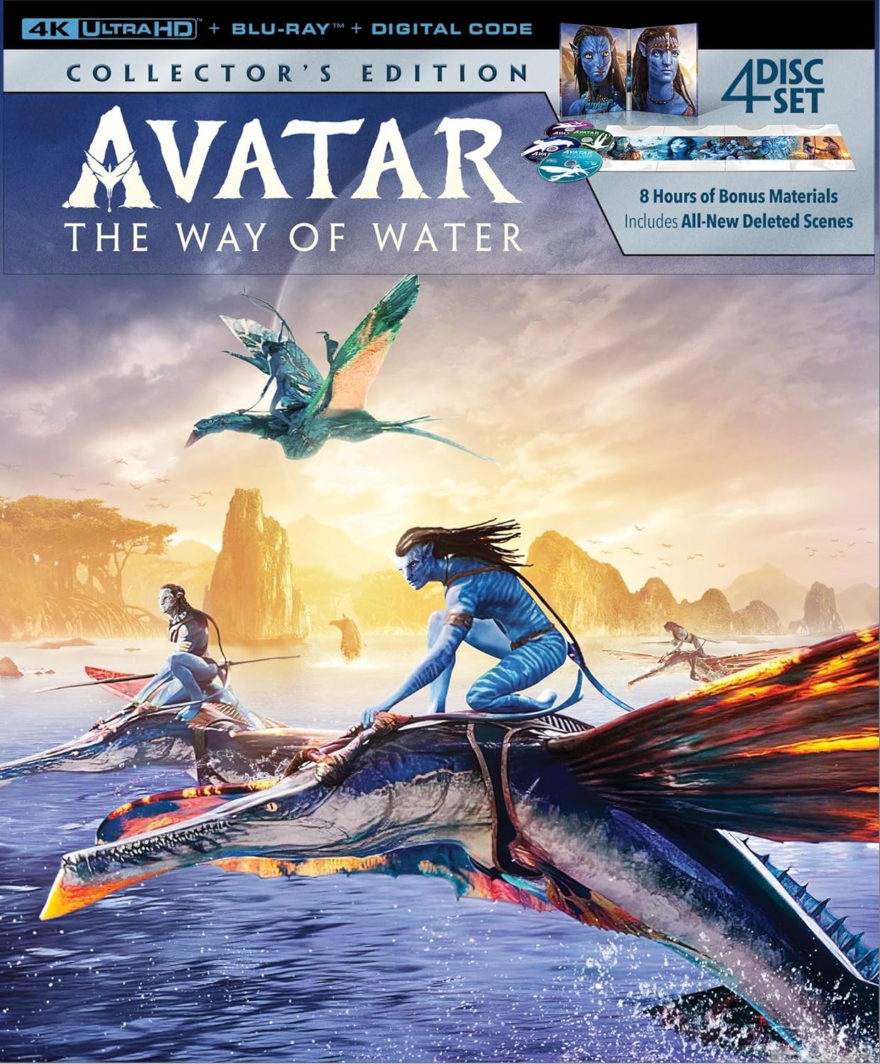 Avatar Way of the Water (4 Disc 4k UHD / Blu-Ray)