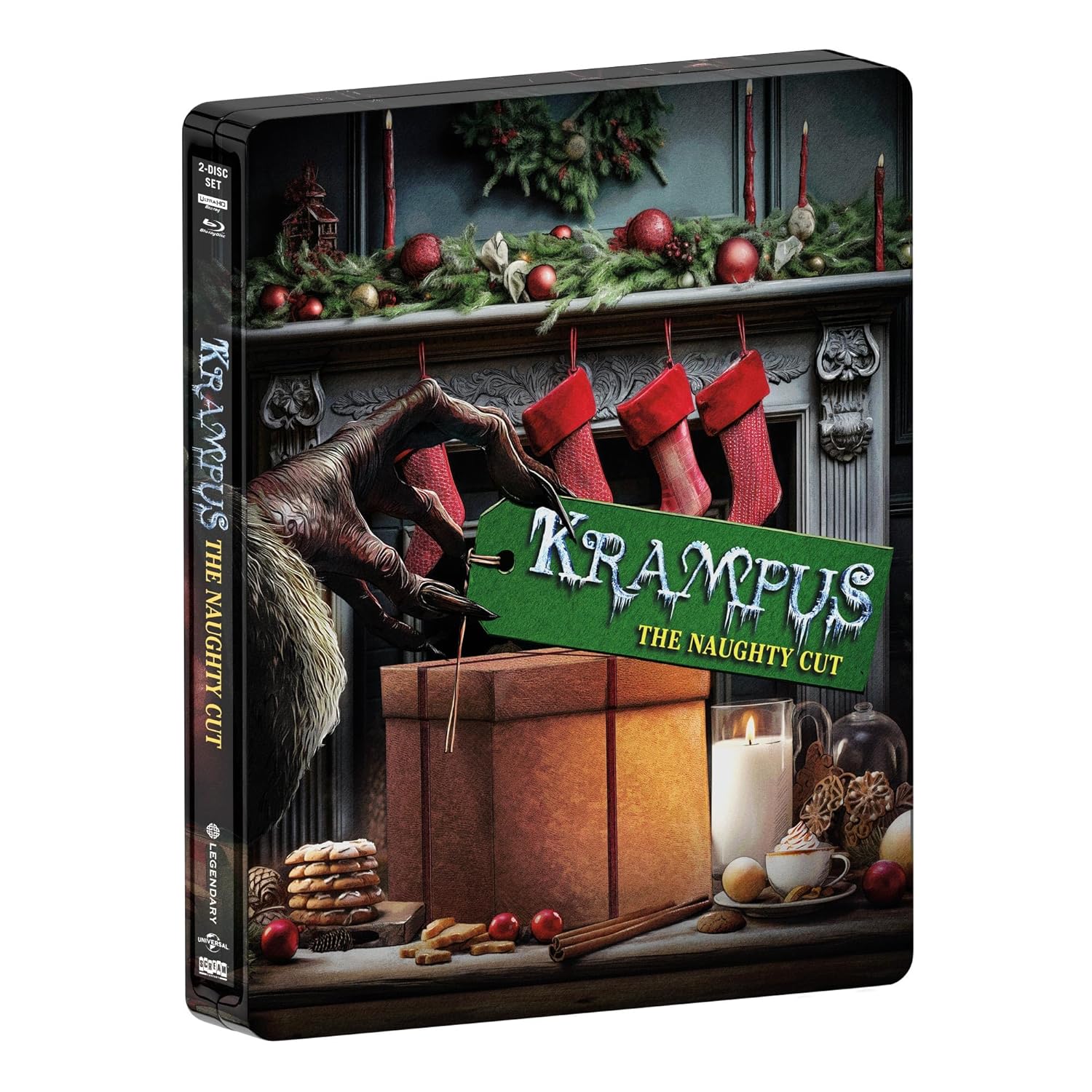 (Steelbook) Krampus The Naughty Cut (Scream Factory 2 Disc 4k UHD / Blu-Ray)