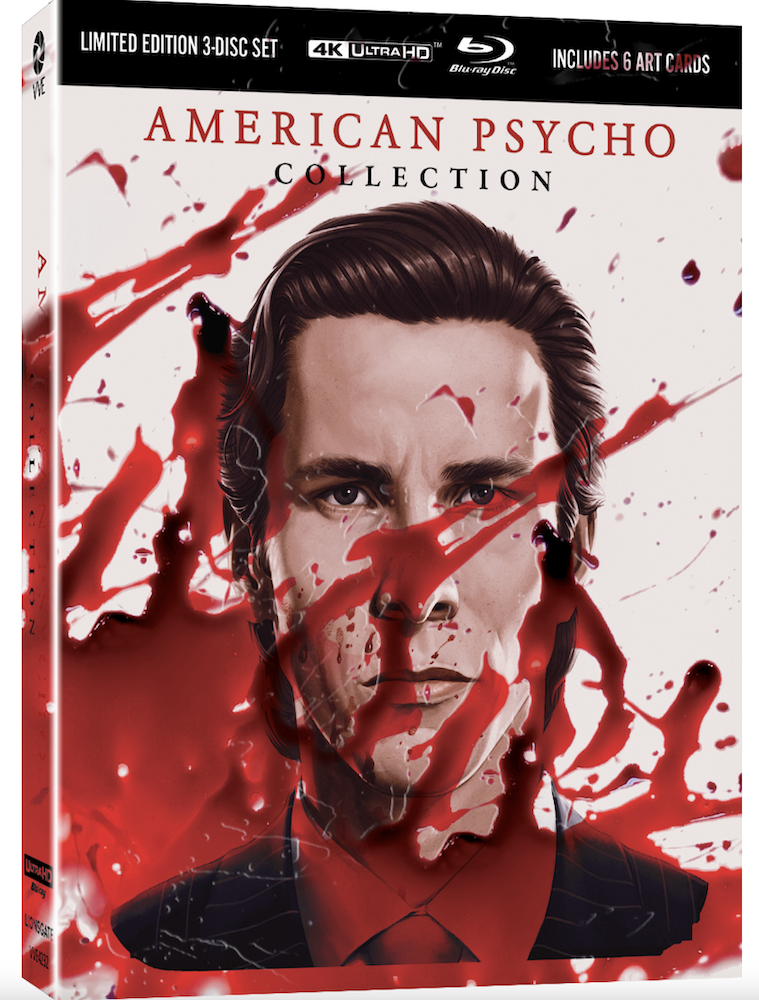 American Psycho 1 &amp; 2 (3 Disc ViaVision Limited Blood Pack Edition 4k UHD / Blu-Ray All Region)