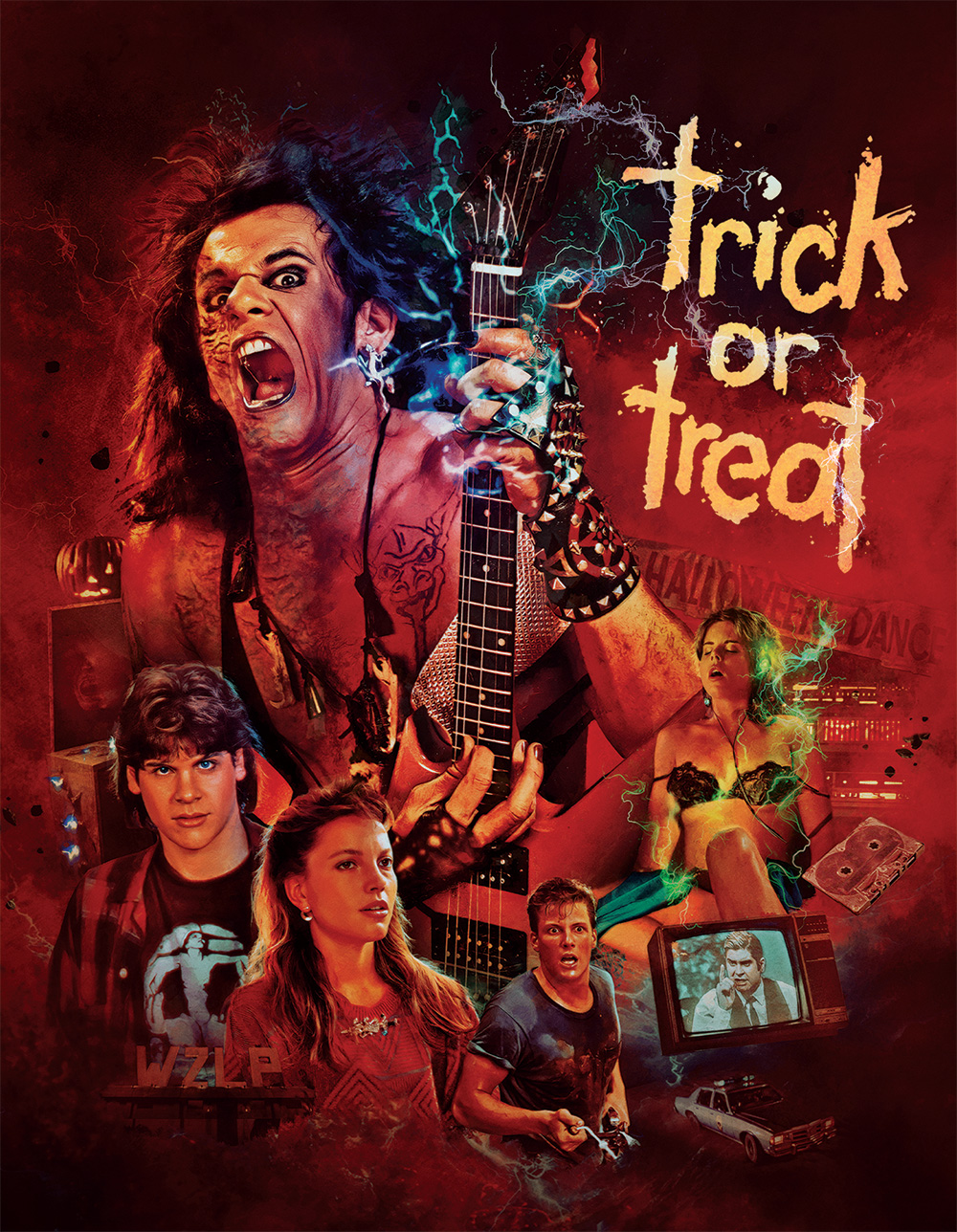 Cover C LIMITED Trick or Treat (Synapse 3 Disc LE CD / 4k UHD / Blu-Ray All Region)