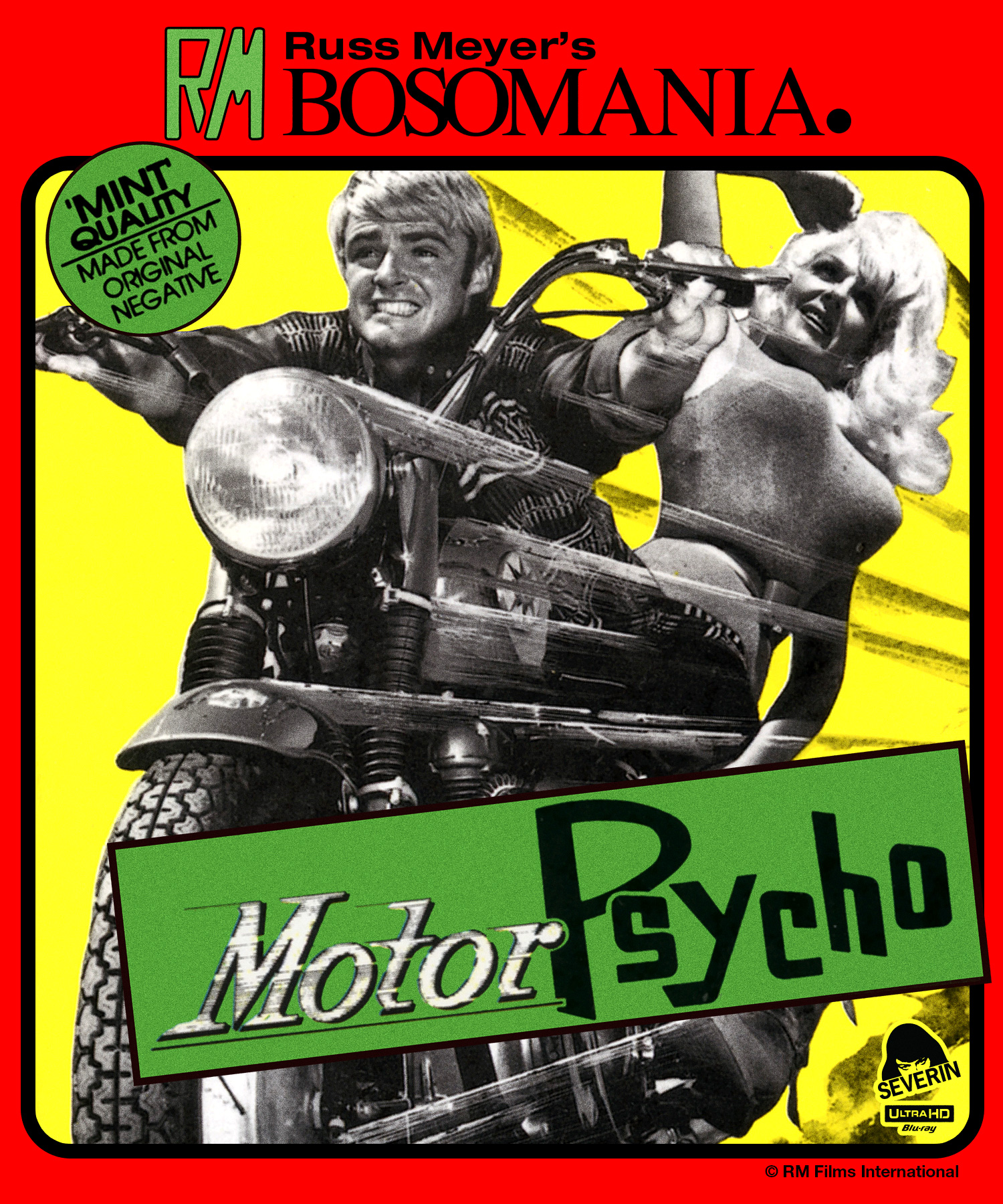 (4k) MotorPsycho (Severin Russ Meyer) (4k UHD / Blu-Ray All Region)