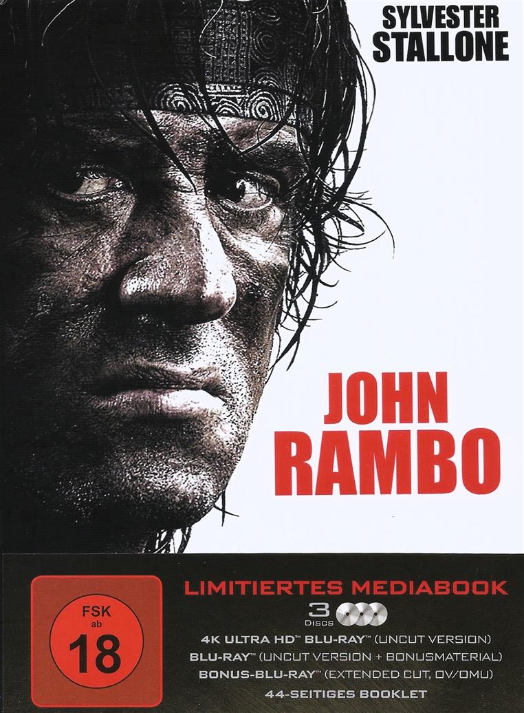 John Rambo (3 Disc LE Mediabook 4k UHD / Blu-Ray Region B)