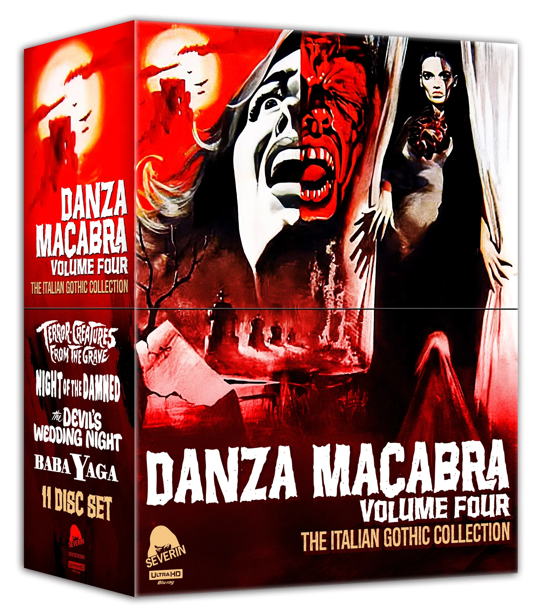 (UHD Combo Edition) V4 Danza Macabra Volume Four: The Italian Gothic Collection (Severin) (4k UHD / Blu-Ray All Region)