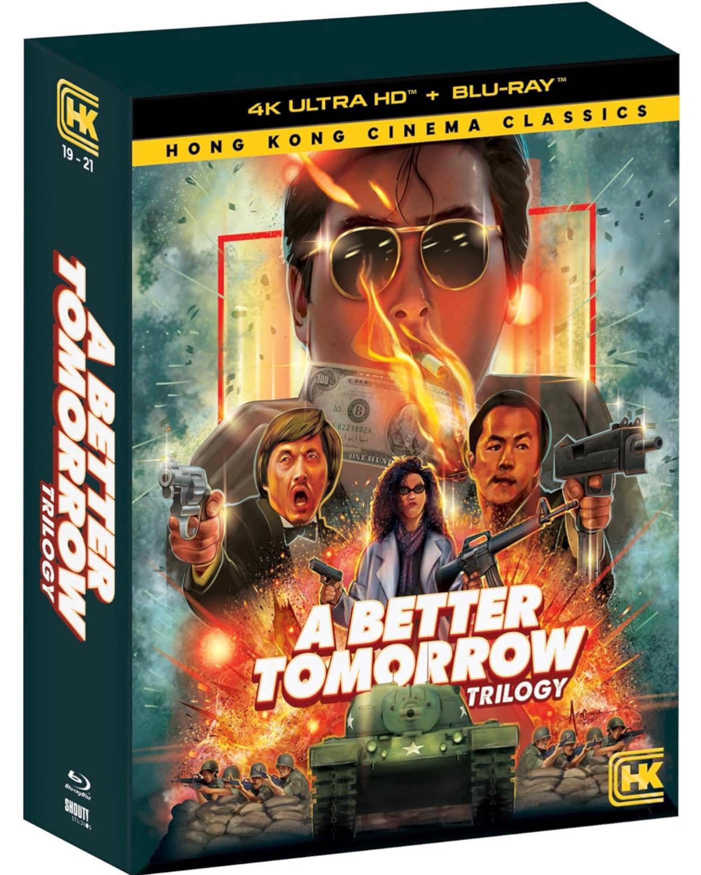 (Dinged) A Better Tomorrow Trilogy (Shout Factory HKCC) (4k UHD / Blu-Ray)
