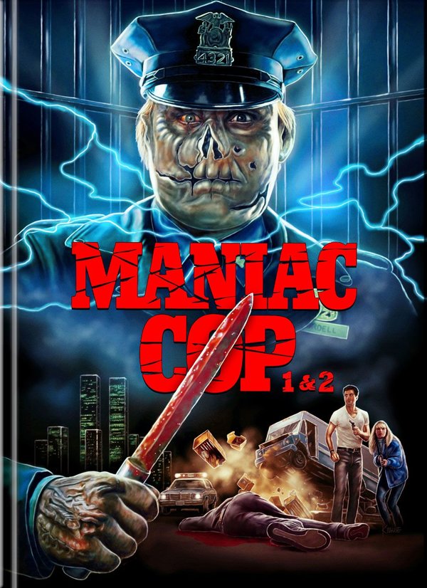 (Cover B) Maniac Cop 1 and 2 (LE Mediabook 4k UHD All Region / Blu-Ray Region B)