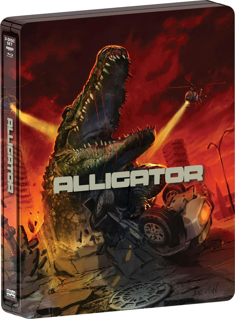 (steelbook) Alligator (Scream Factory) (4k UHD / Blu-Ray)