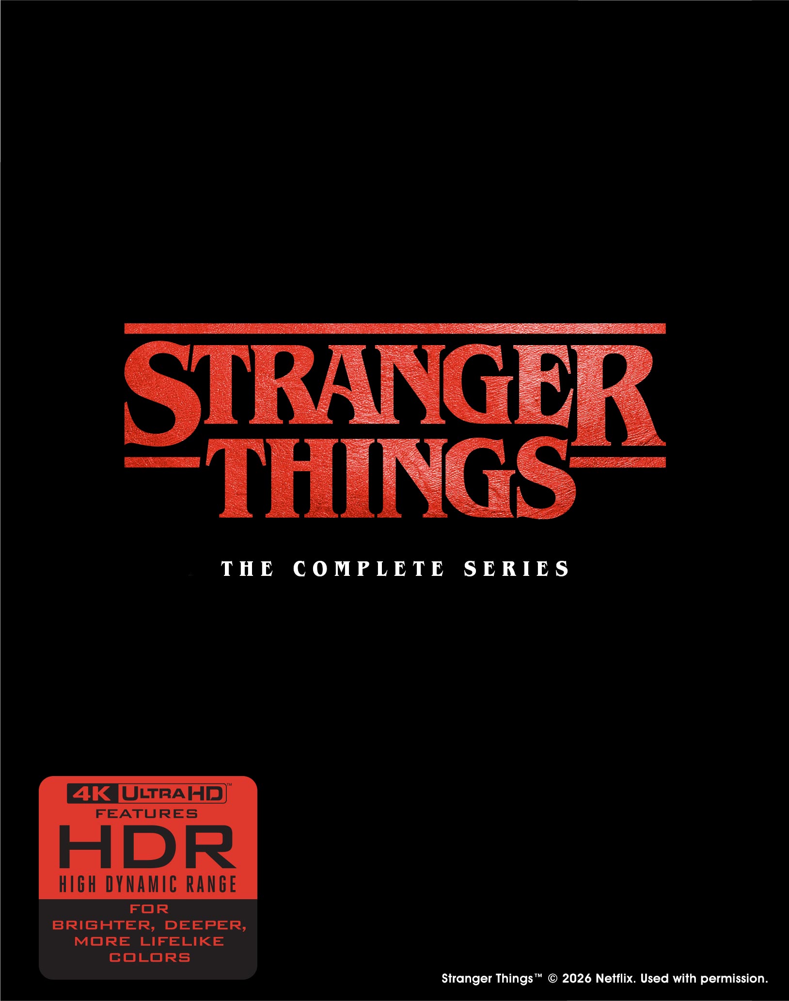 (4k standard) Stranger Things The Complete Series (Arrow US 4k UHD All Region) Preorder
