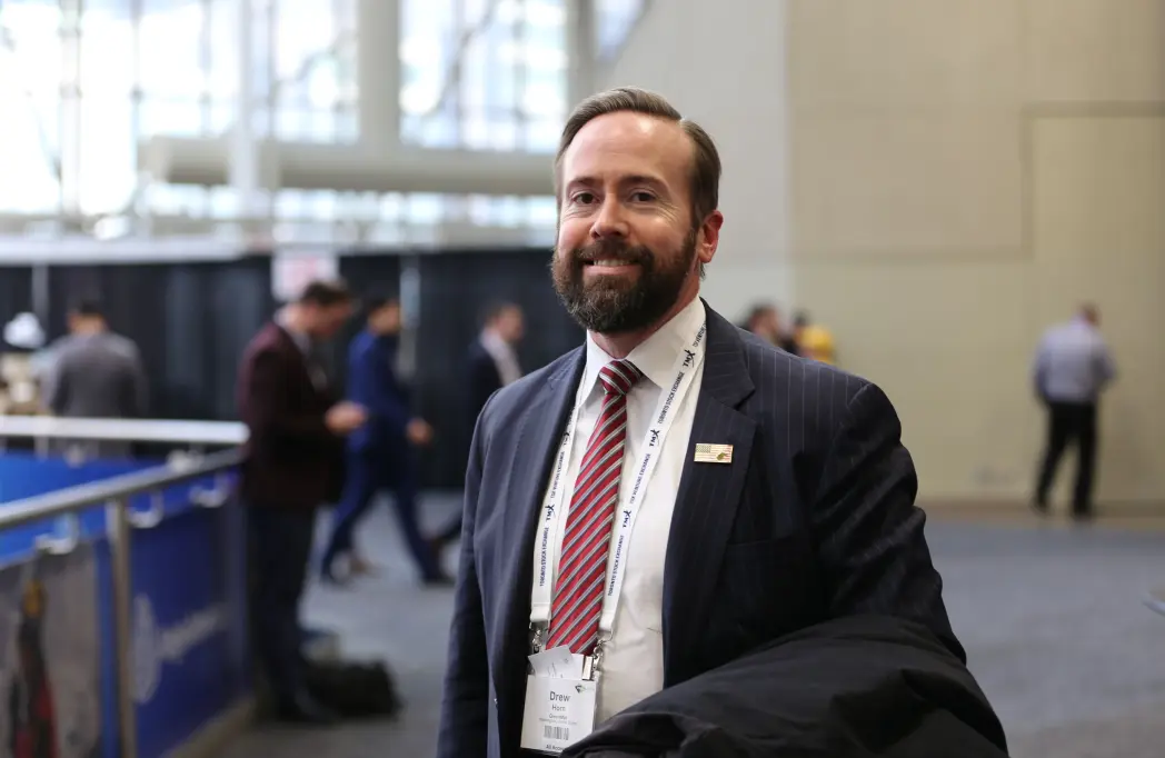 Drew Horn attended PDAC - but not Greenland Day